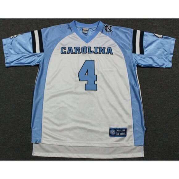 NCAA Vintage North Carolina Tar Heels #4 Football Sewn Jersey Large Foot Locker - Picture 1 of 9